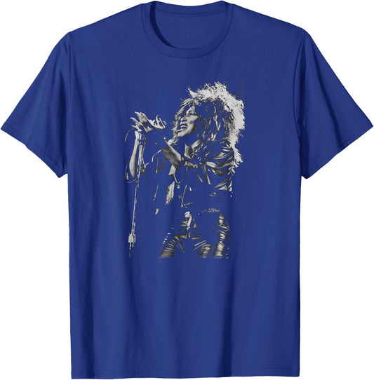 Tina Turner Performing Live by Stephen Wright T-Shirt - T-Shirt | Royal