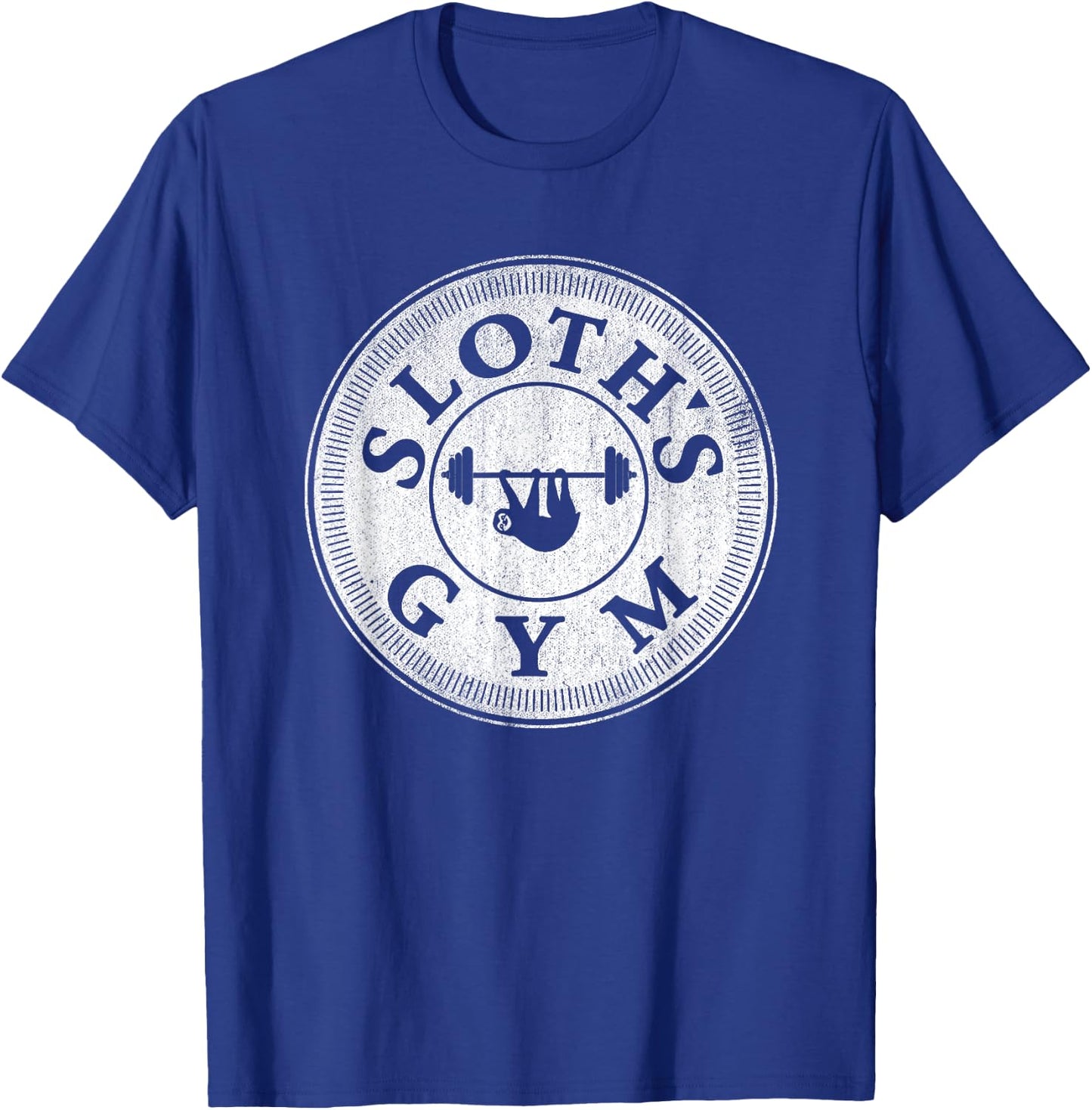 Awesome Vintage Sloths Gym Parody & T-Shirt - T-Shirt | Royal