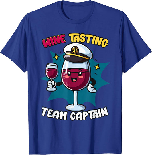 Wine Tasting Team Captain T-Shirt - T-Shirt | Royal