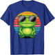 Retro Frog With Sunglasses Frog Vintage Style T-Shirt - T-Shirt | Royal