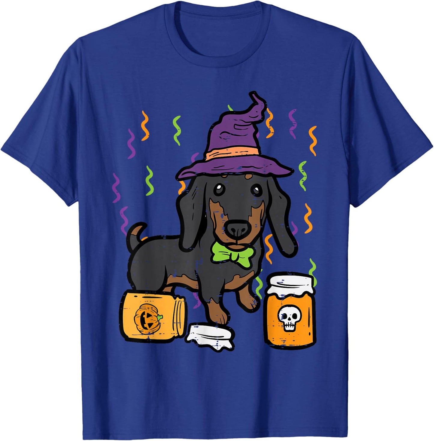 Halloween Dachshund Dog Wiener Doxie Costume Women Kids Men T-Shirt - T-Shirt | Royal
