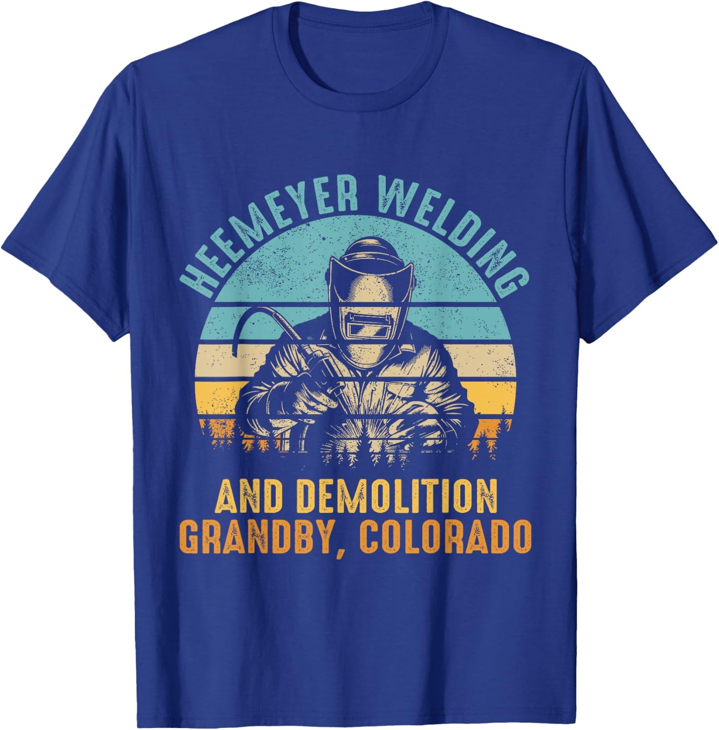 Heemeyer Welding Demolition Grandby Colorado Gift Welder T-Shirt - T-Shirt | Royal