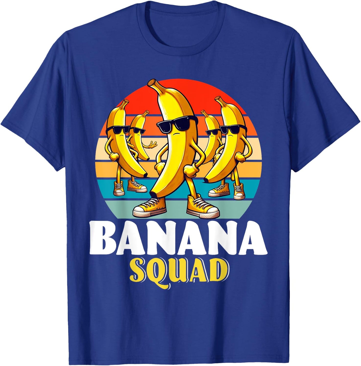 Bananas Shirt Men Women Cute Banana Gifts Funny Banana Squad T-Shirt - T-Shirt | Royal