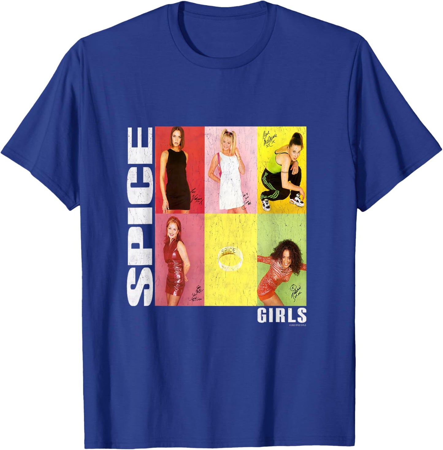 Official Spice Girls Photo Signatures T-Shirt - T-Shirt | Royal
