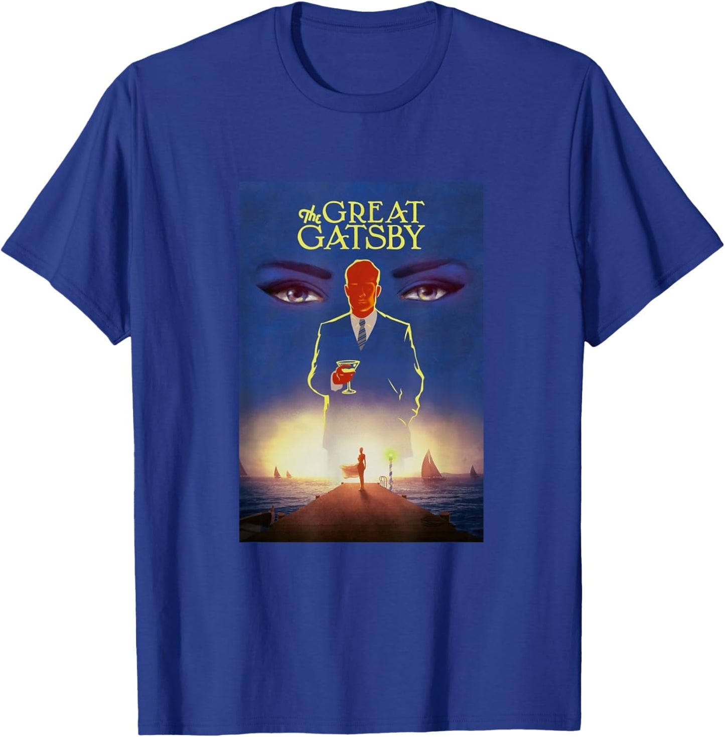 The Great Gatsby: Gatsby Cover Design T-Shirt - T-Shirt | Royal