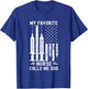 My Favorite Nurse Calls Me Dad Nurse Father's Day T-Shirt - T-Shirt | Royal