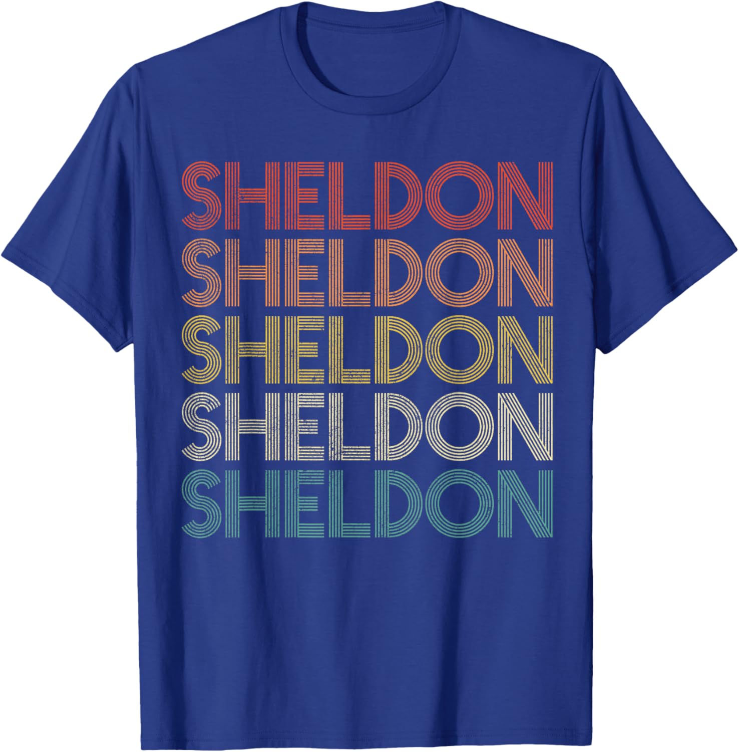 Sheldon Vintage Retro T-Shirt - T-Shirt | Royal