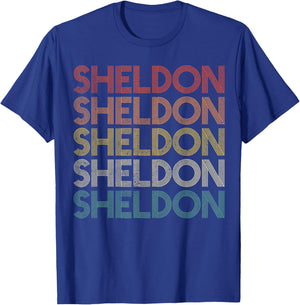 Sheldon Vintage Retro T-Shirt - T-Shirt | Royal