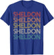 Sheldon Vintage Retro T-Shirt - T-Shirt | Royal
