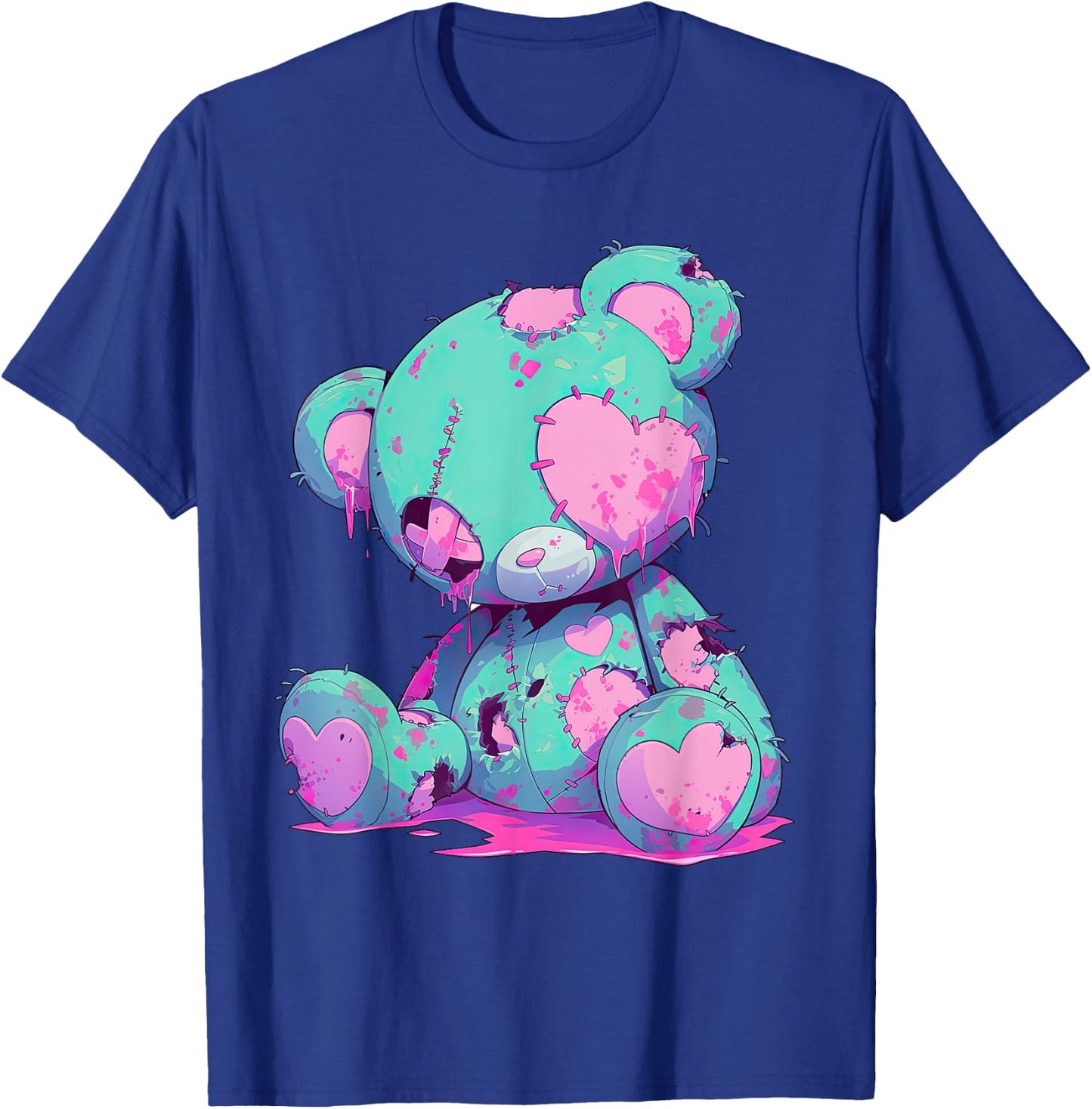 Kawaii Pastel Goth Creepy Cute Witchy Zombie Teddy Bear T-Shirt - T-Shirt | Royal