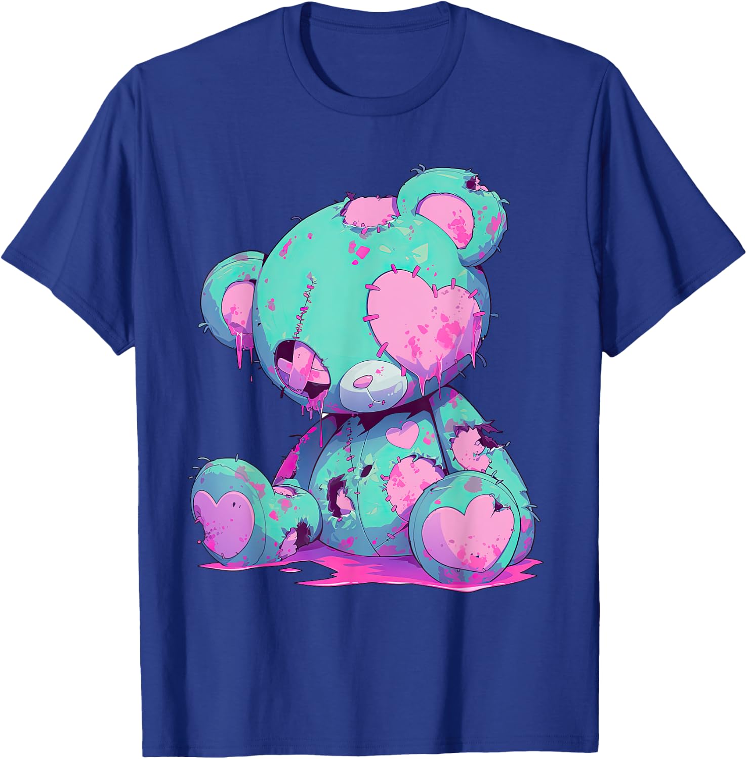 Kawaii Pastel Goth Creepy Cute Witchy Zombie Teddy Bear T-Shirt - T-Shirt | Royal