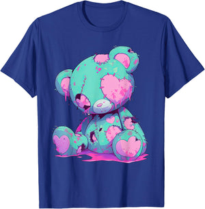 Kawaii Pastel Goth Creepy Cute Witchy Zombie Teddy Bear T-Shirt - T-Shirt | Royal