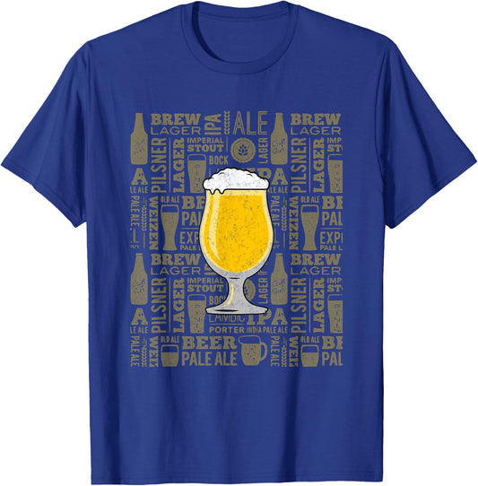 Craft Beer Drinker Snob Craft Brewery IPA Porter Sour Hops T-Shirt - T-Shirt | Royal