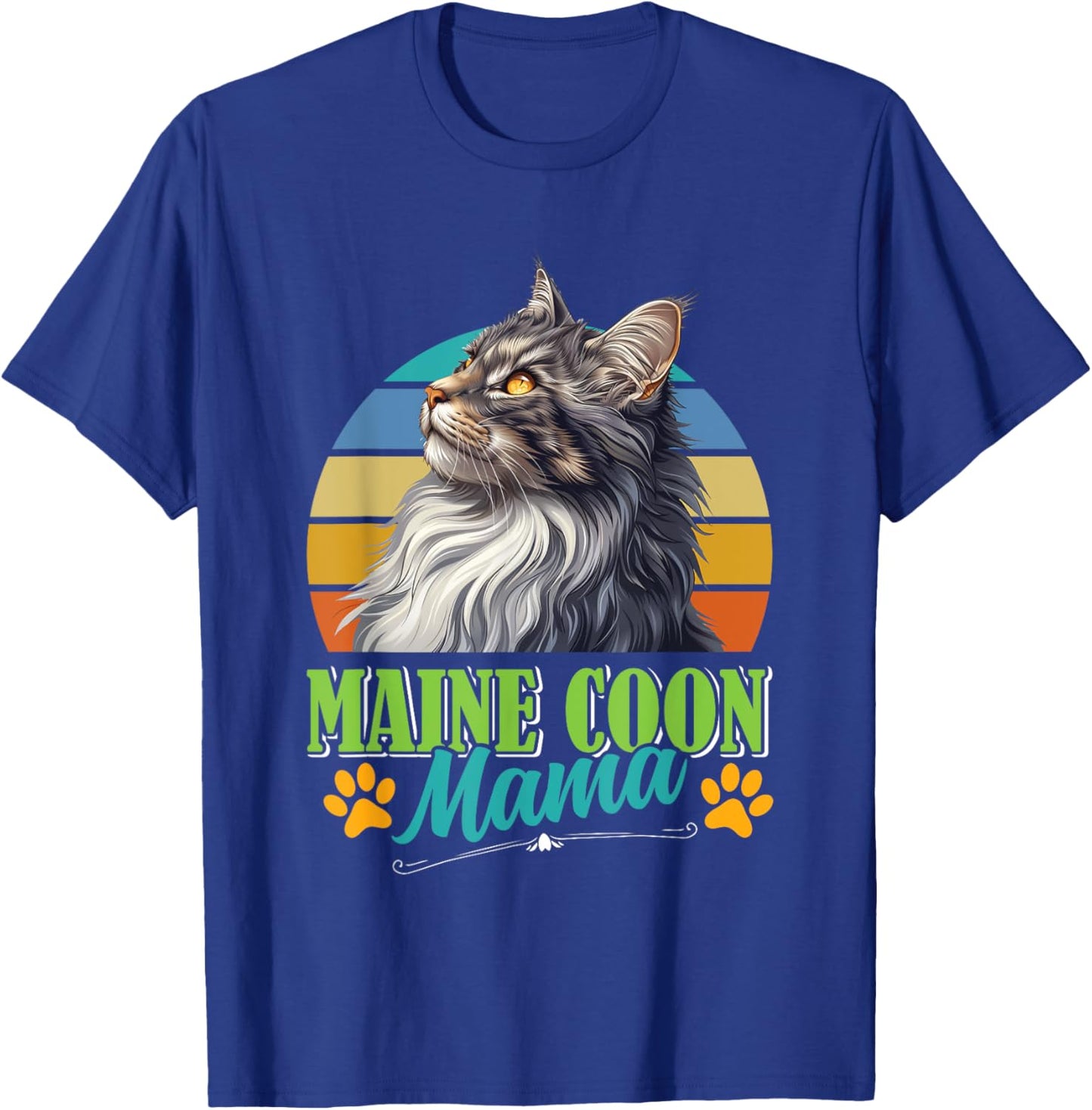 MAINE COON MAMA Maine Coon Mummy Cat Mummy Vintage Women T-Shirt - T-Shirt | Royal
