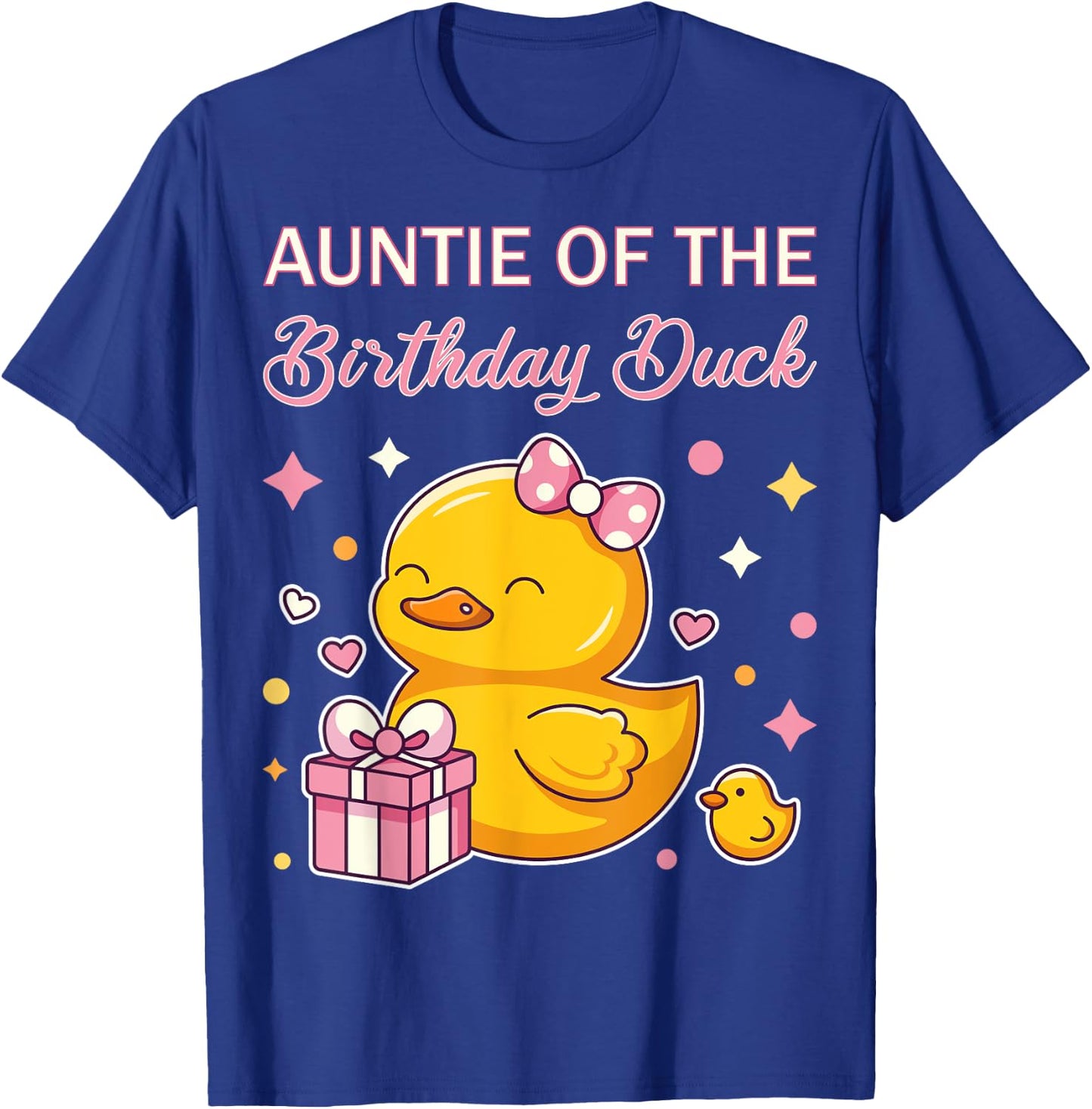 Auntie of the Birthday Duck Christmas Anime Party Outfit T-Shirt - T-Shirt | Royal