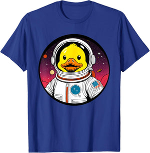 Cute Rubber Duck Space Astronaut Duck Lovers Men Women Kids T-Shirt - T-Shirt | Royal