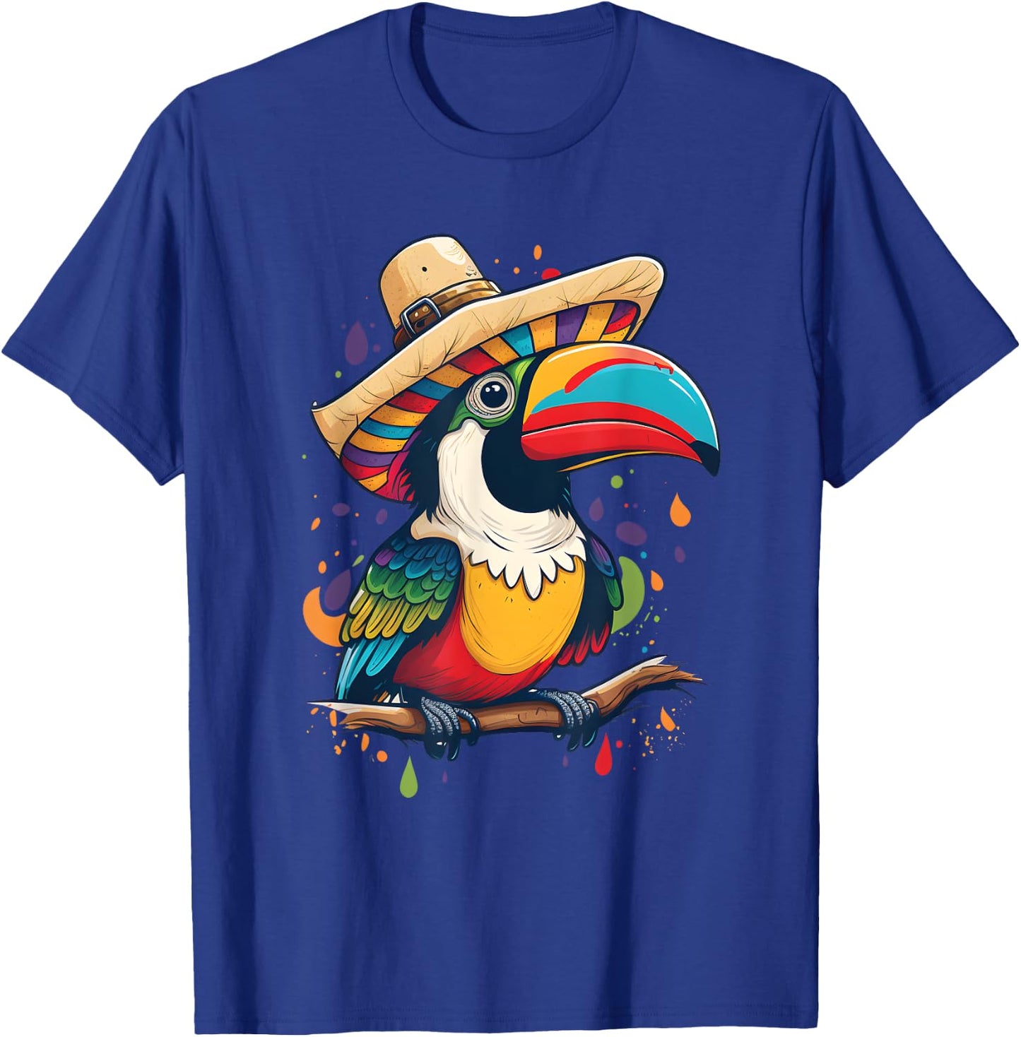 Cinco de Mayo Boys Mexican Sombrero Tucan T-Shirt - T-Shirt | Royal