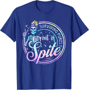 Tie Dye Skull Women T-Shirt - T-Shirt | Royal