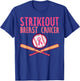 Strike Out Breast Cancer Baseball Fight Awareness Men Women T-Shirt - T-Shirt | Royal