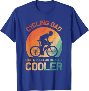 Cycling Dad Art Father Biking Cyclist Road Cycling T-Shirt - T-Shirt | Royal