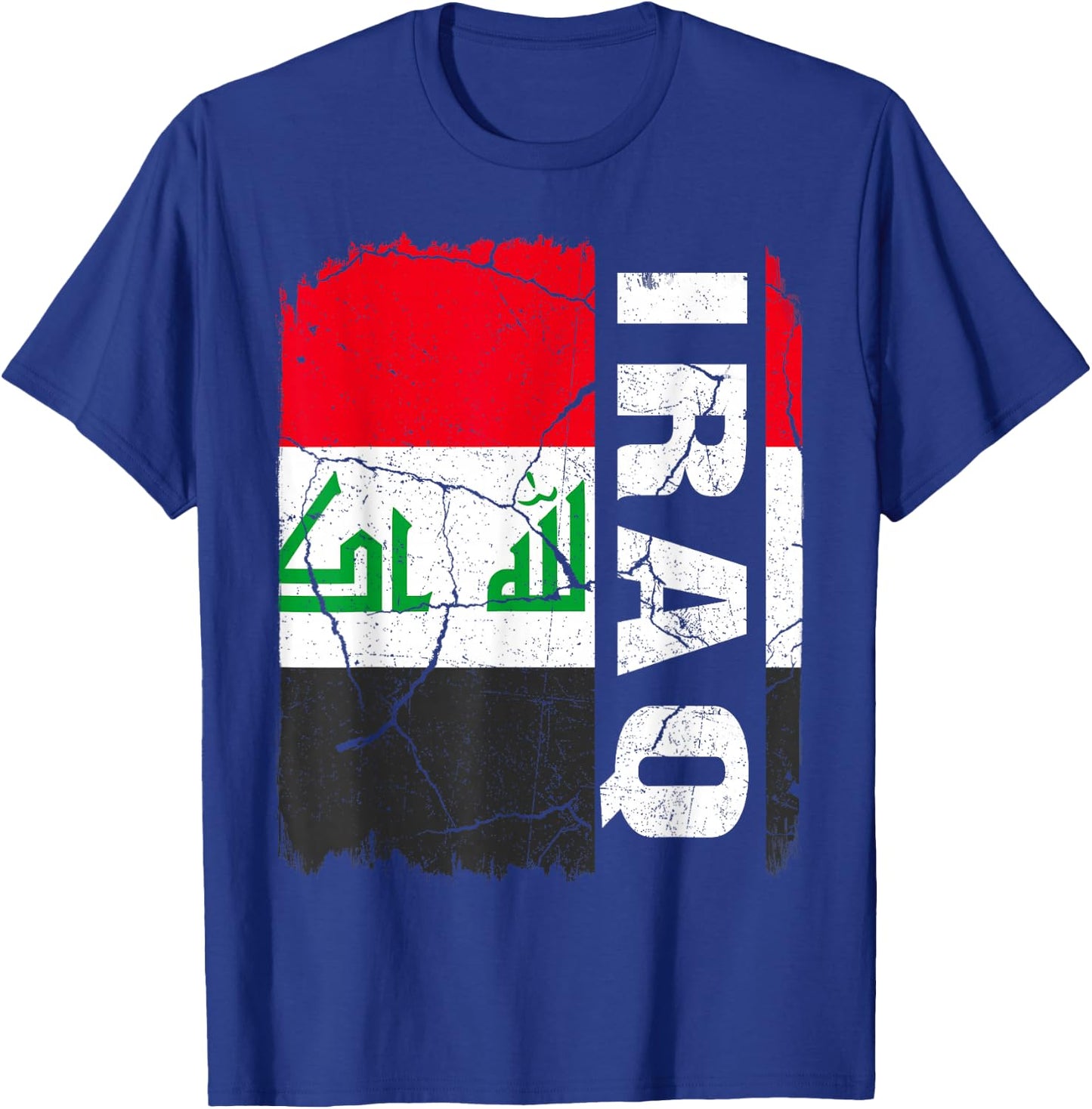 Vintage Iraqis Flag Iraq Pride Roots Heritage Gift T-Shirt - T-Shirt | Royal