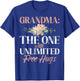 The one with unlimited free Hugs New Grandma T-Shirt - T-Shirt | Royal