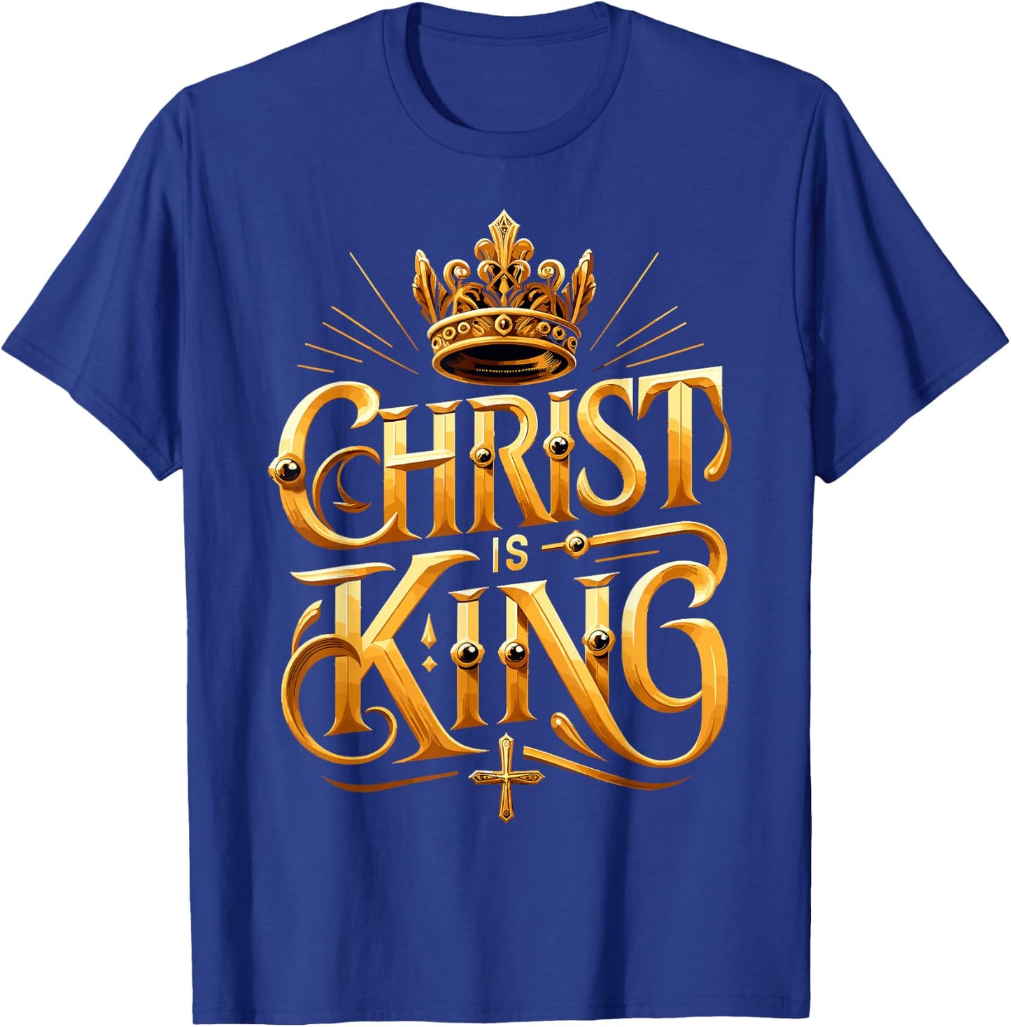 Christ is King Christian Jesus T-Shirt - T-Shirt | Royal