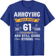 Annoying Each Other For 61 Years 61st Wedding Anniversary T-Shirt - T-Shirt | Royal
