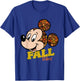 Disney Mickey Mouse Fall Vibes Autumn Leaves T-Shirt - T-Shirt | Royal