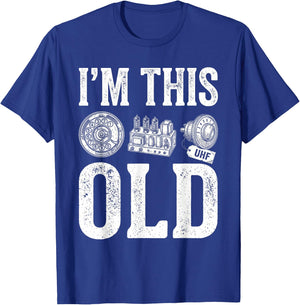 I'm This Old Classic Car Distributor Drum Brake Choke T-Shirt - T-Shirt | Royal