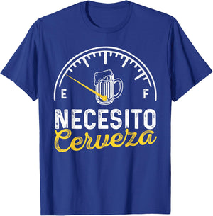 Necesito Cerveza Funny Sayings Mexican I Need Beer Party T-Shirt - T-Shirt | Royal