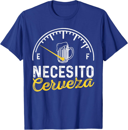 Necesito Cerveza Funny Sayings Mexican I Need Beer Party T-Shirt - T-Shirt | Royal