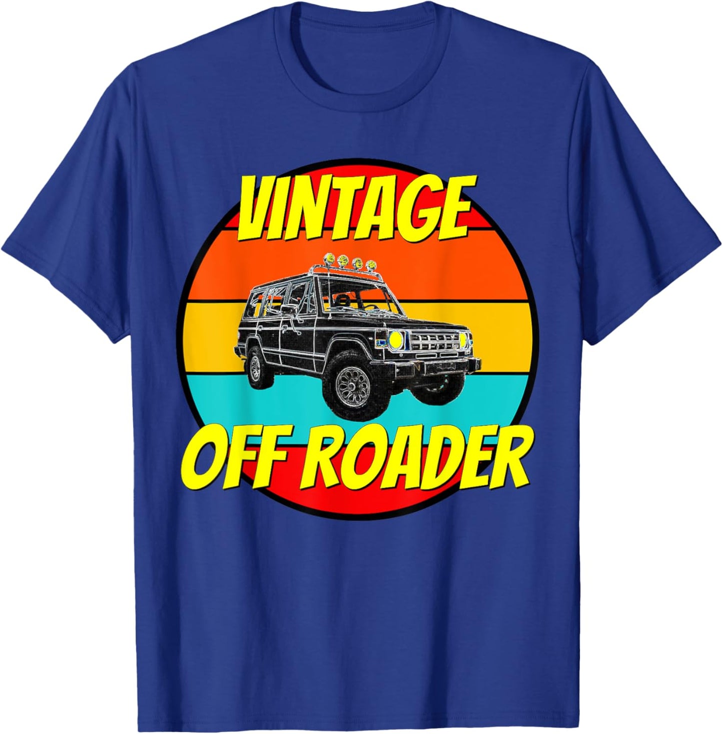 Vintage Off Road Funny Off-Roading Truck Montero T-Shirt - T-Shirt | Royal