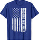 Floor Installation Contractor USA Flag Flooring Installer T-Shirt - T-Shirt | Royal