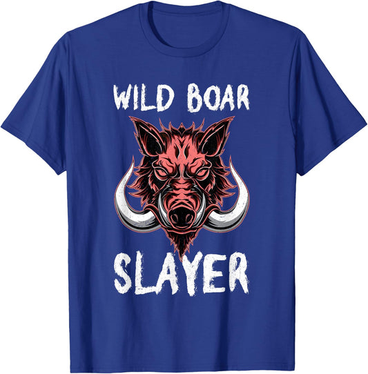 Wild Boar Slayer Funny Hog Hunting T-Shirt - T-Shirt | Royal
