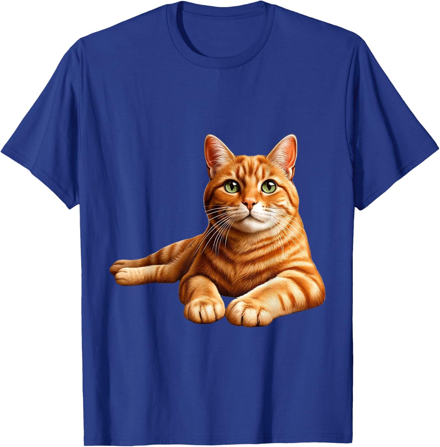 Realistic Orange Tabby Cat Cute Pet Portrait Women Kids T-Shirt - T-Shirt | Royal