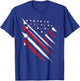 Patriotic 4th of July Jet USA American Flag Men Boys T-Shirt - T-Shirt | Royal