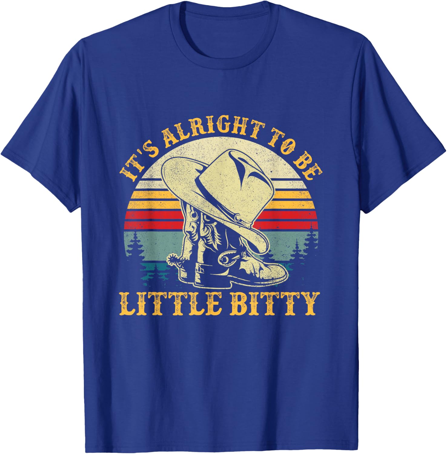 It’s Alright To Be Little Bitty Country Music Toddler T-Shirt - T-Shirt | Royal