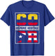 Proud Colombian Puerto Rican Hispanic Heritage Month T-Shirt - T-Shirt | Royal