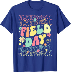 Field Day Orange Team Color War Camp Team Game Competition T-Shirt - T-Shirt | Royal