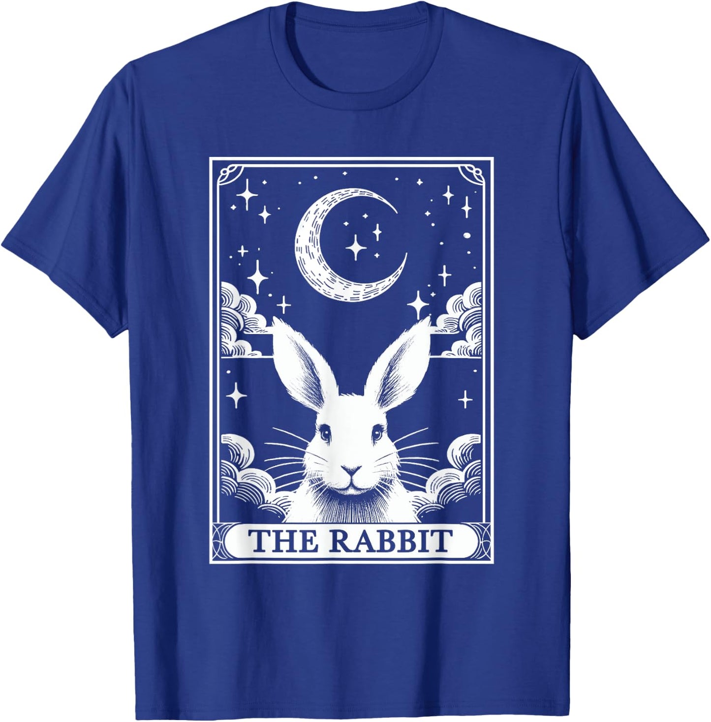 Tarot Card Vintage Crescent Moon Rabbit Animal Lovers T-Shirt - T-Shirt | Royal