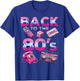 Back To 80's 1980s Vintage Style Eighties Retro Party T-Shirt - T-Shirt | Royal