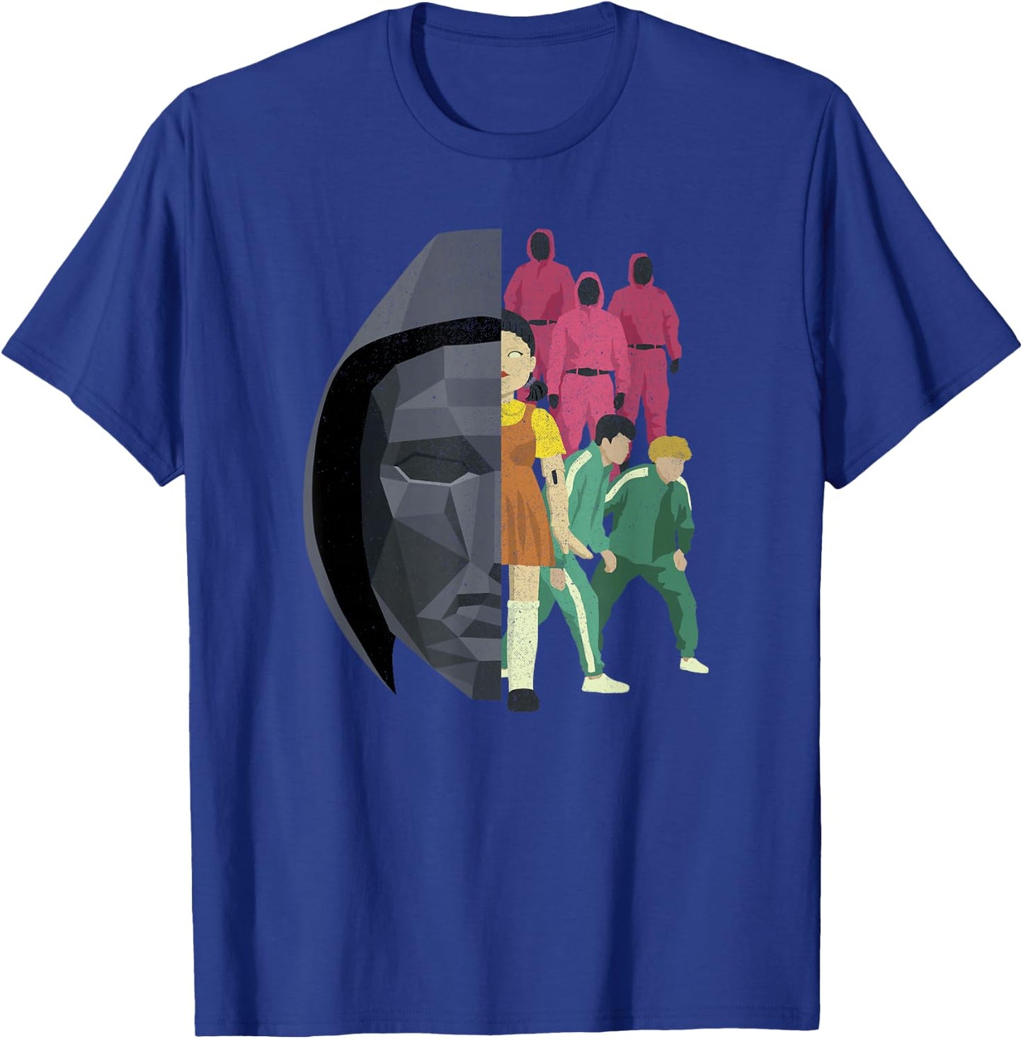 Squid Game Front Man Split Logo T-Shirt - T-Shirt | Royal