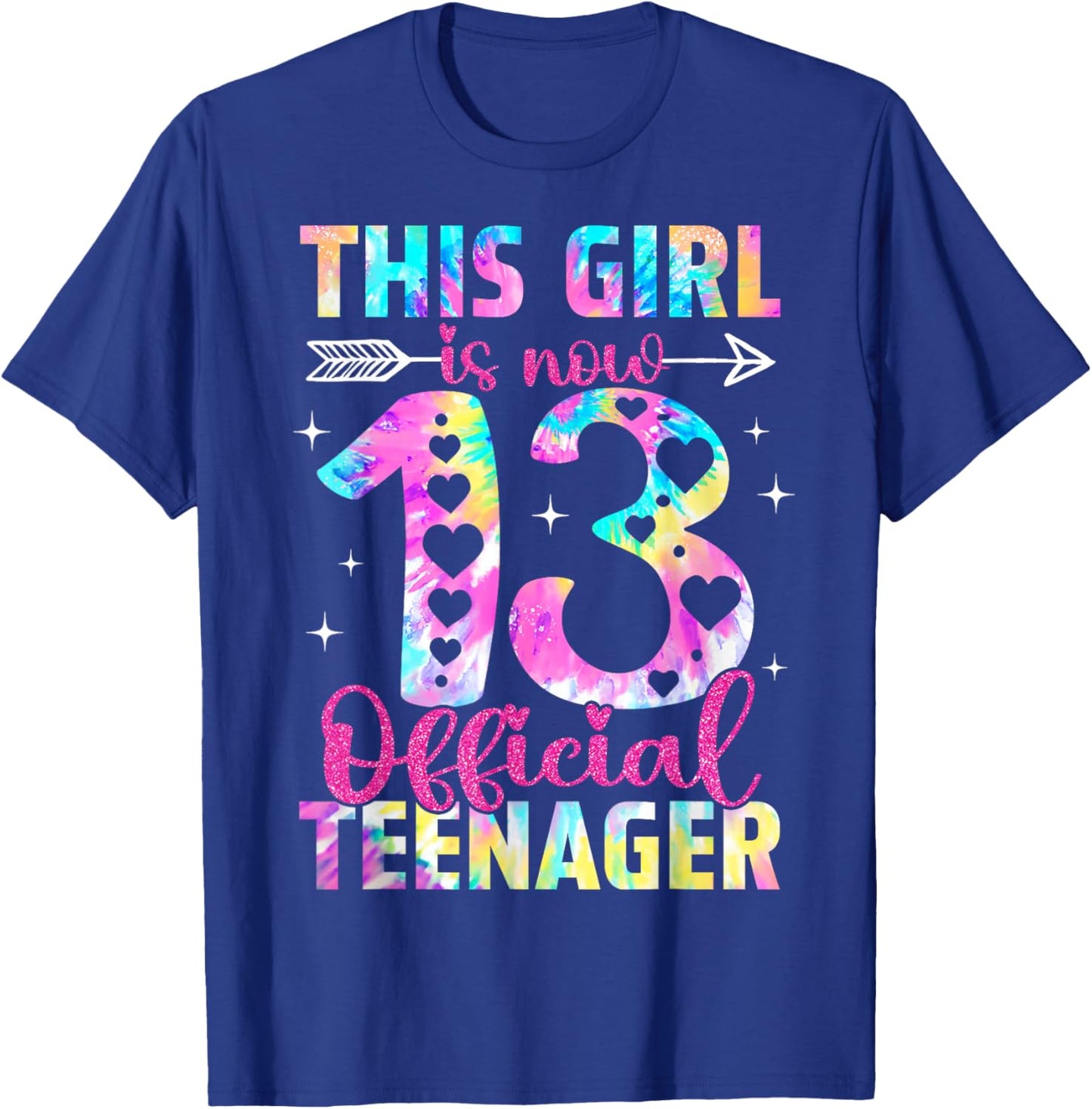 This Girl is Now 13th Birthday 13 Year Old Official Teenager T-Shirt - T-Shirt | Royal