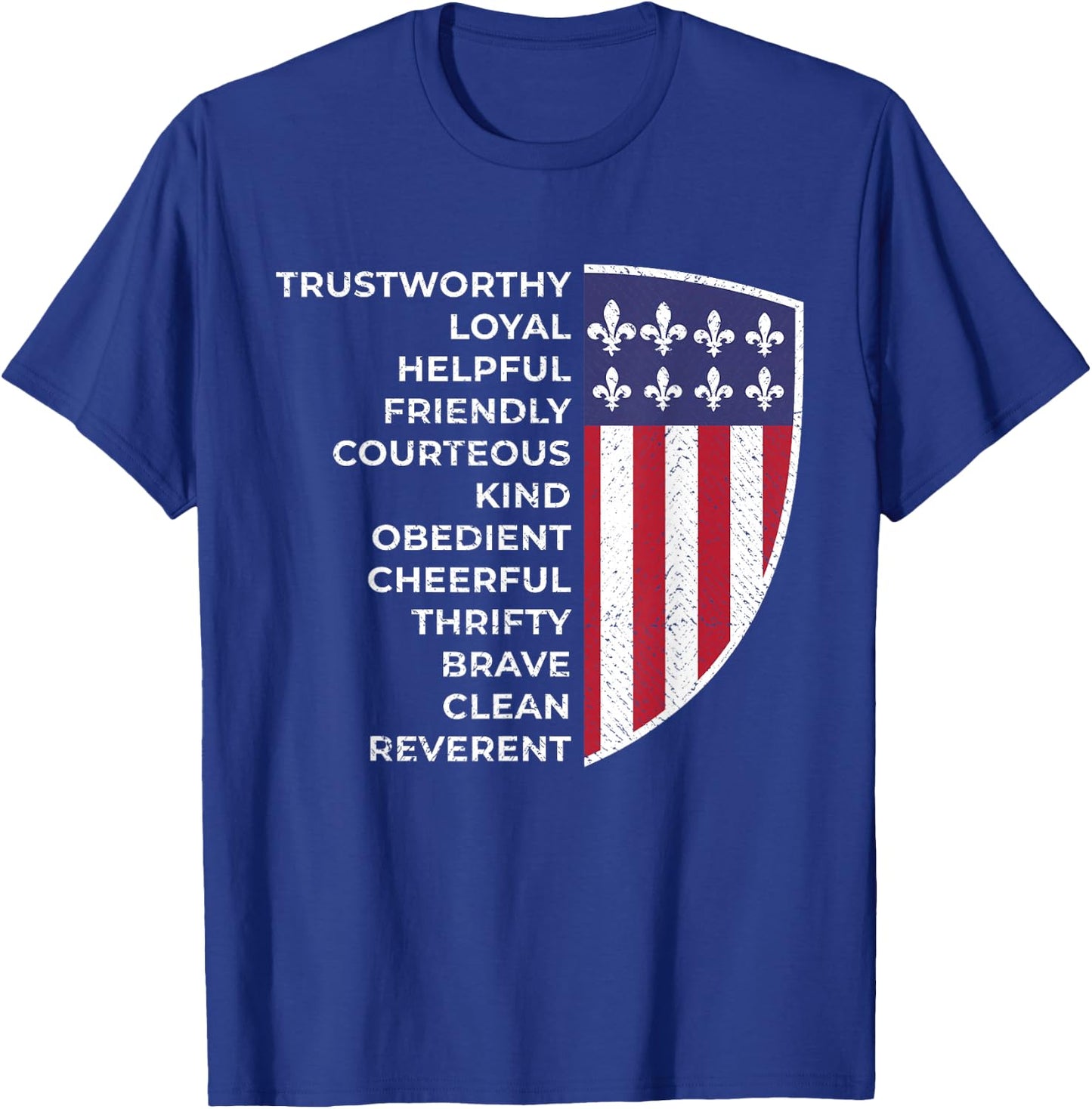 Scout Life Scouting Flag Lovers Hiking Happy Camper Camp T-Shirt - T-Shirt | Royal