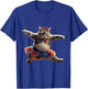 Funny Ballet Kitty Cat with a Big Belly Wearing a Tutu. Men Women T-Shirt - T-Shirt | Royal