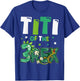 Titi of the Three Rex Birthday Dinosaur Family Matching T-Shirt - T-Shirt | Royal