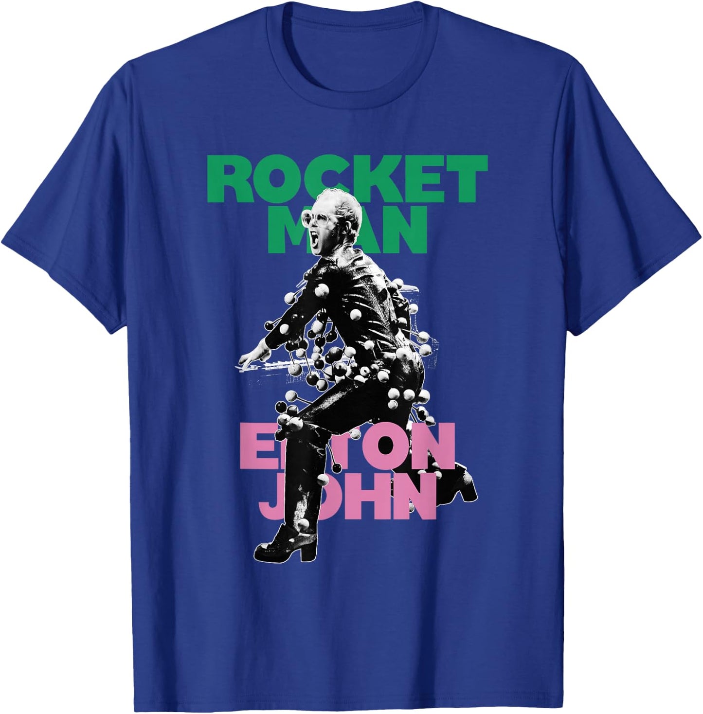 Official Elton John X Rocketman Black T-Shirt - T-Shirt | Royal