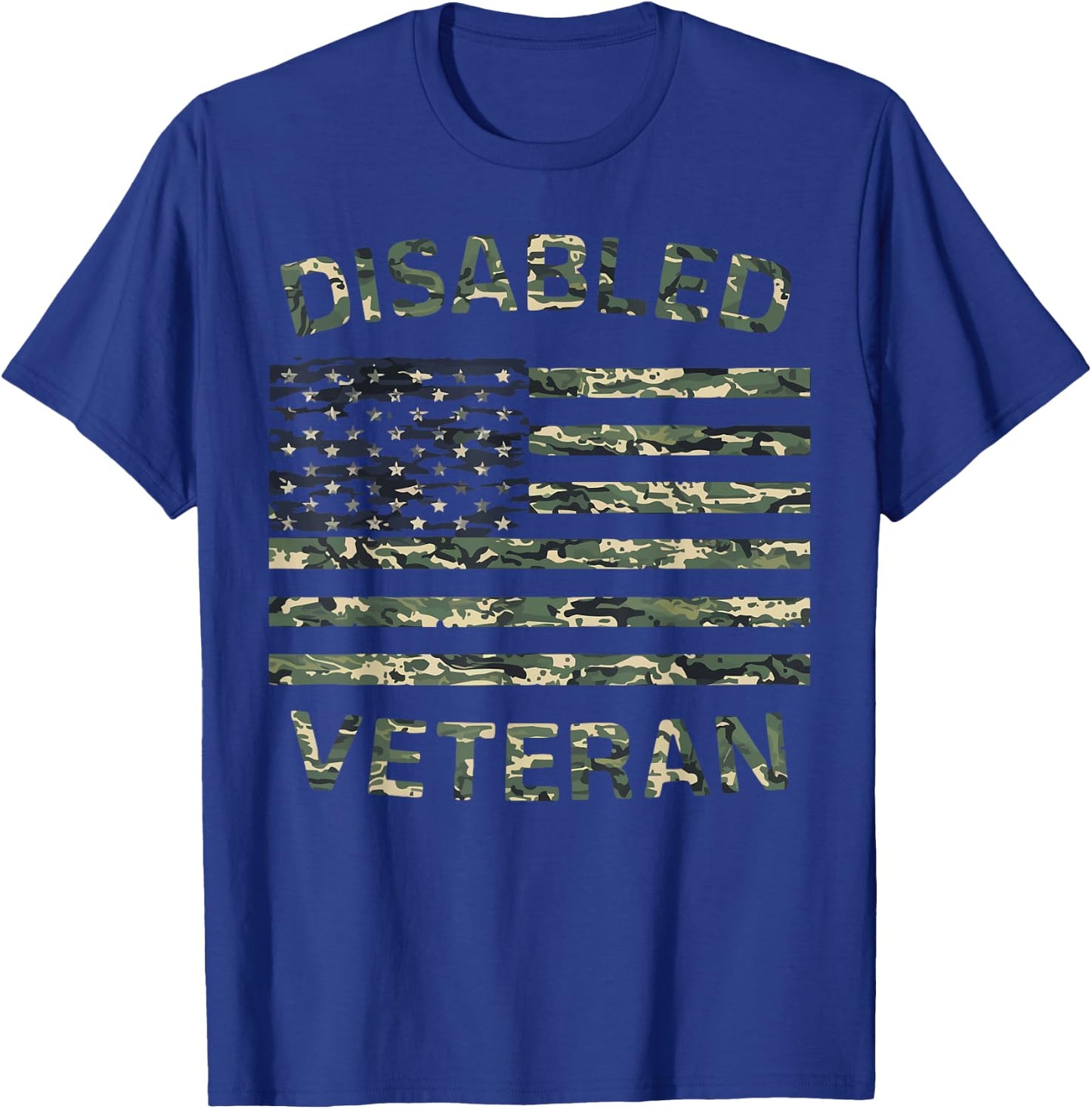 Disabled Veteran Handicap Military Soldier Veterans Day T-Shirt - T-Shirt | Royal
