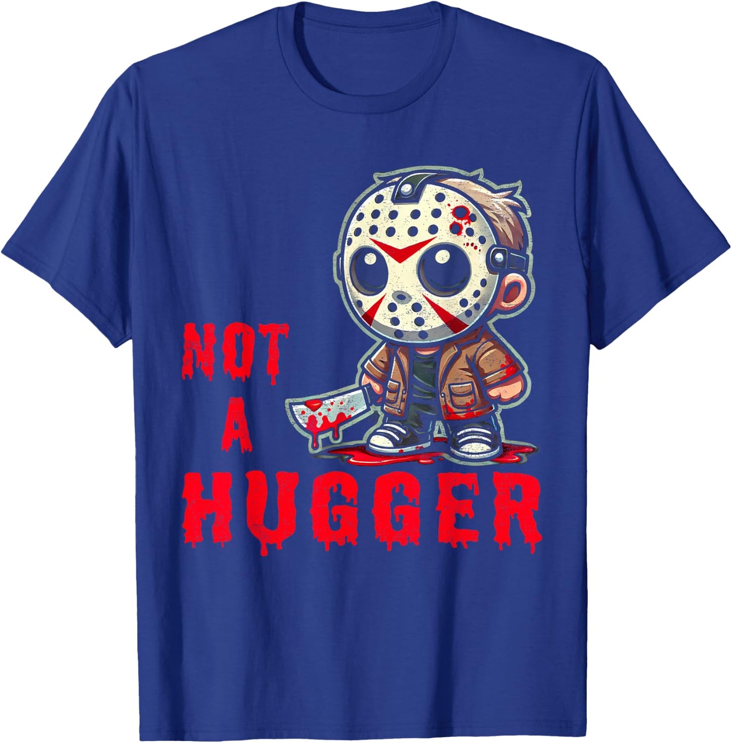 Not Funny Outfits Mask Lovers Adorable Movie Happily Huggers T-Shirt - T-Shirt | Royal